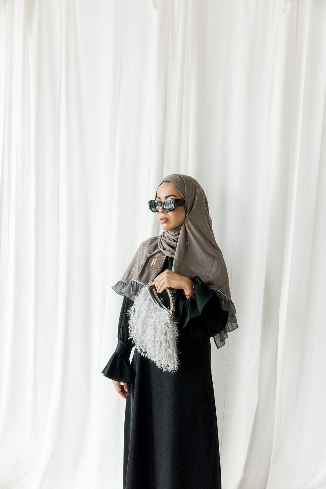 Abaya Rosa x Black