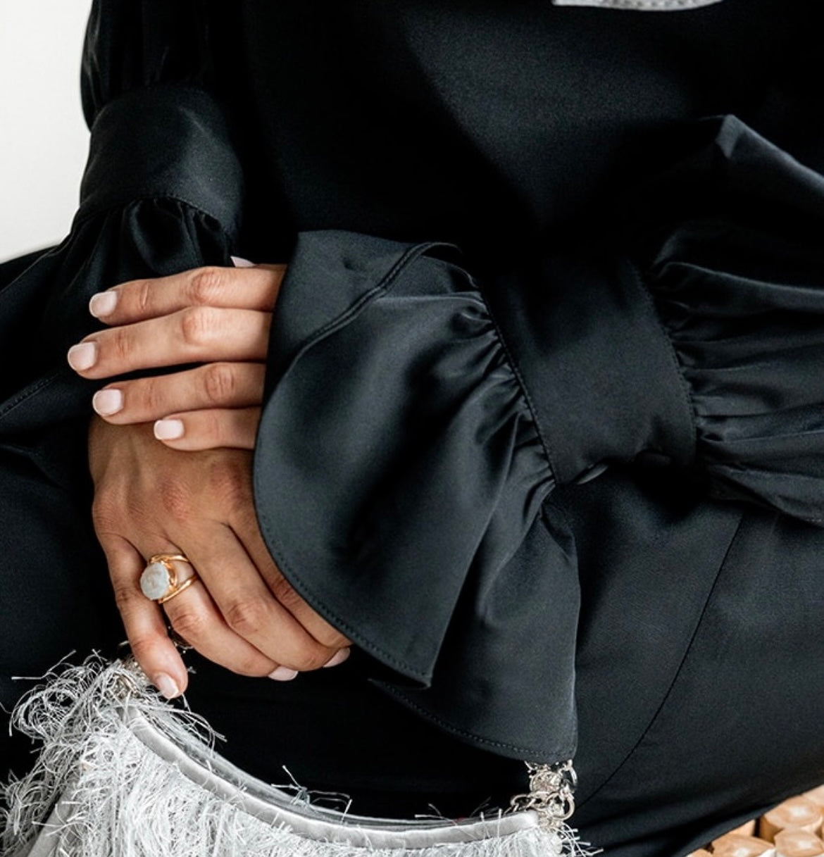 Abaya Rosa x Black