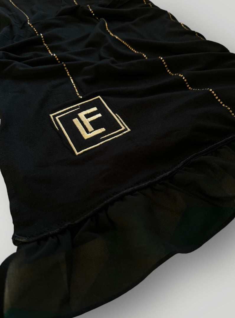 Jet black x Gold