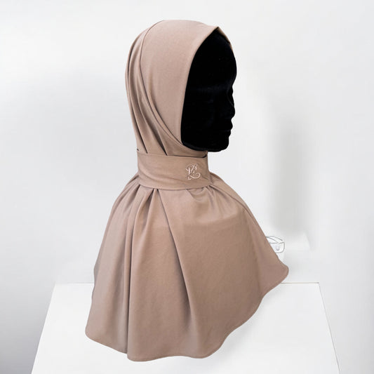 Dessert taupe hijab