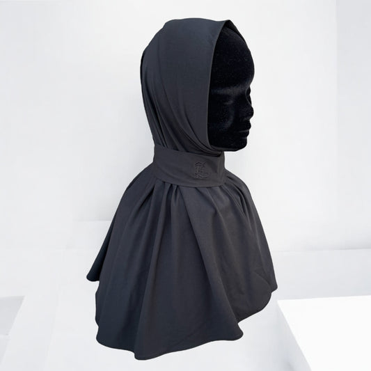 Onyx black hijab